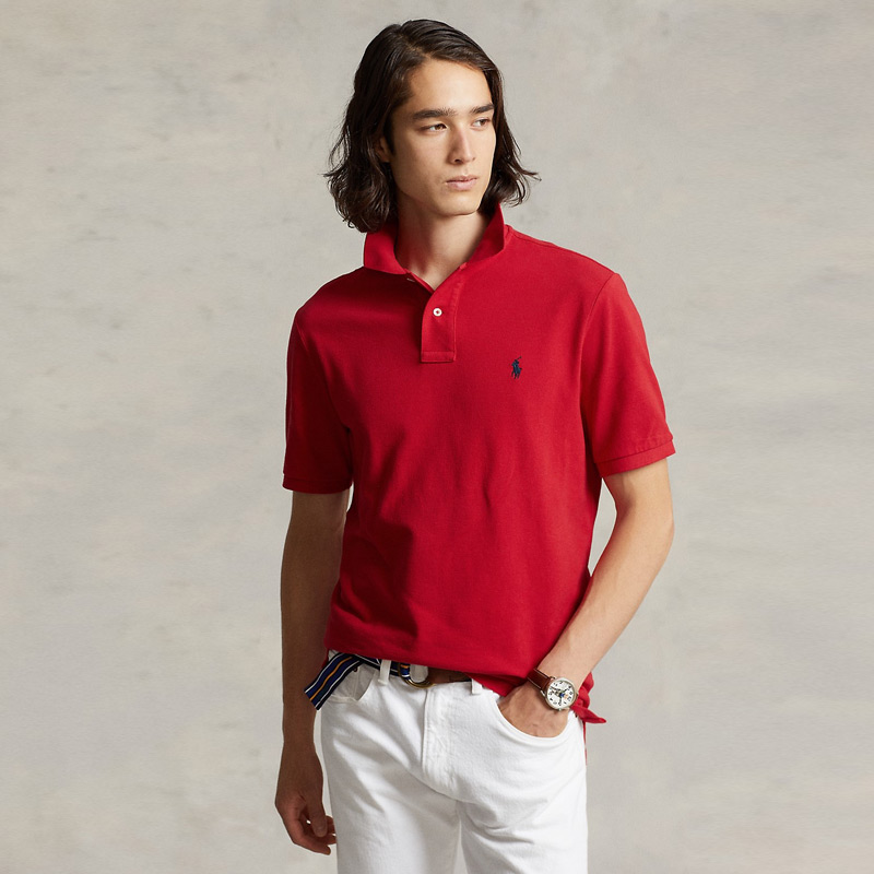 拉夫劳伦男士刺绣宽松短袖POLO衫