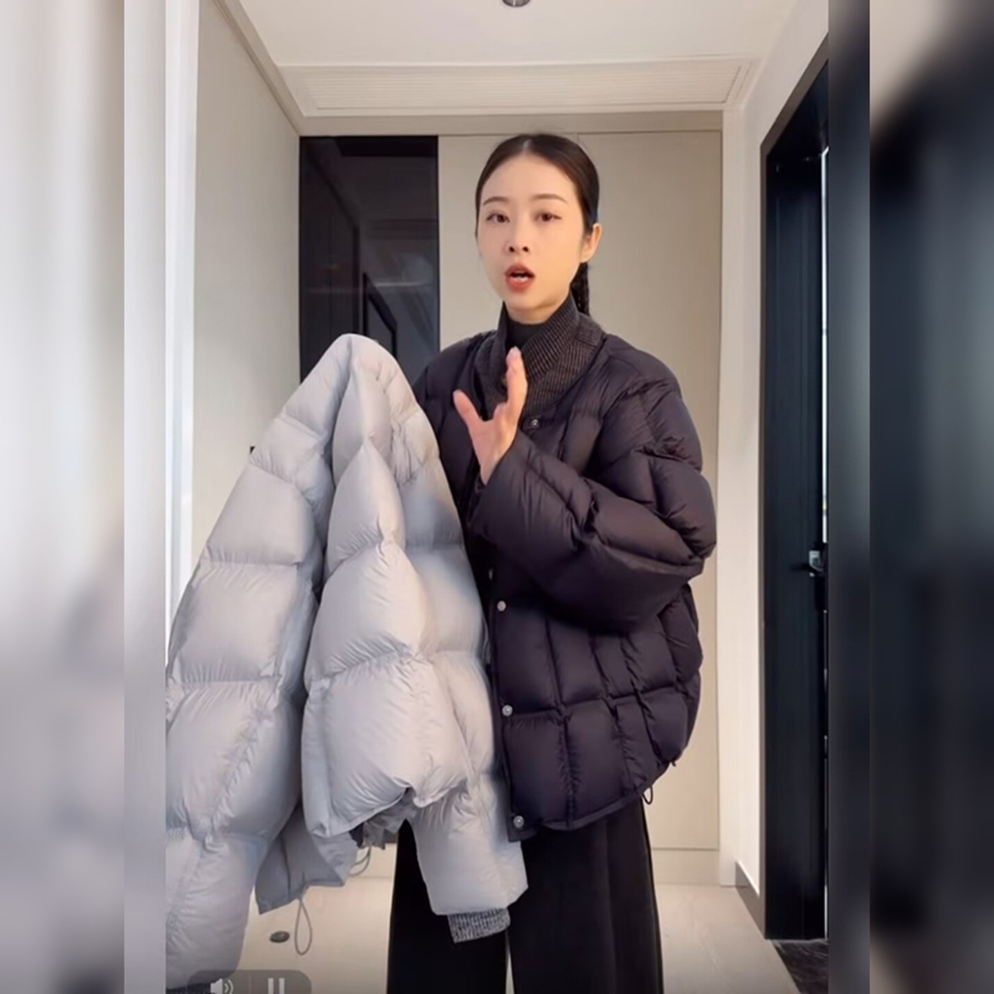 秋冬超火针织排扣拼接方块泡芙90羽绒服女装新款宽松防风保暖外套,女装/女士精品,羽绒服,淘宝优惠券,粉丝福利购,淘宝优惠卷