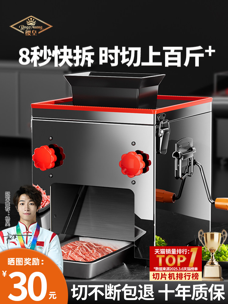 切肉机商用切肉片机全自动小型电动切丁切条切丝打鲜肉新款绞肉机