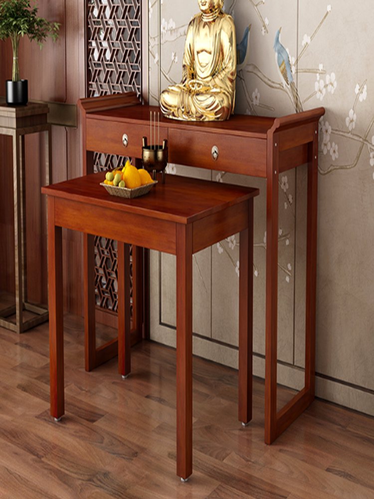 佛龛供桌佛台香案家用佛堂柜条桌财神菩萨贡奉桌香火桌神台桌实木