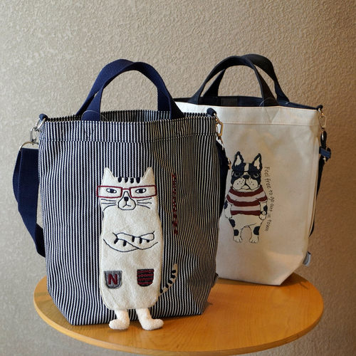 横款方形大容量通勤可斜挎补习袋