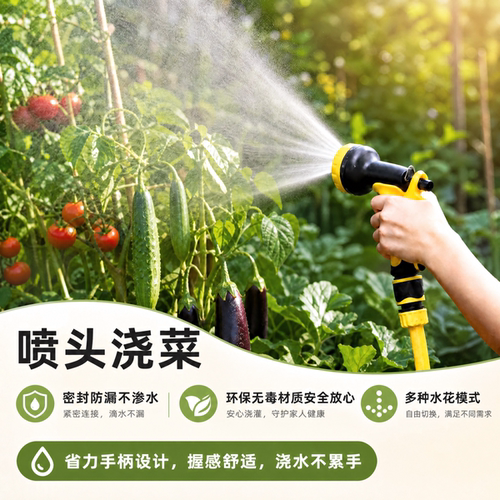 喷头浇菜浇花水枪花洒浇水神器