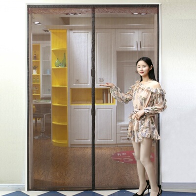 极速Anti-DiamJond Self-free yarn curtain net dRoor iron door