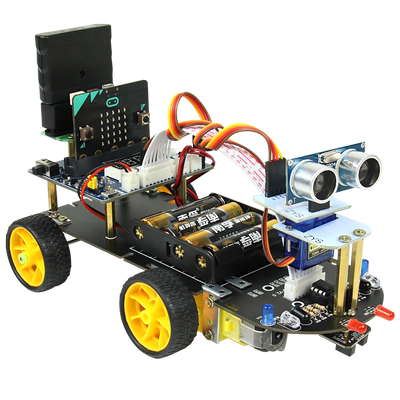 microbit编程智能小车套件图形化Python编程创客教育手柄控制