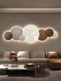 现代极简主义客厅装饰画Led灯画抽象艺术沙发背景墙挂画高档卧室