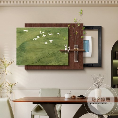 中古风电表箱装饰画2025新