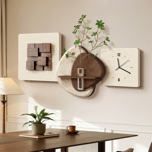 高级感立体水培绿植餐厅装