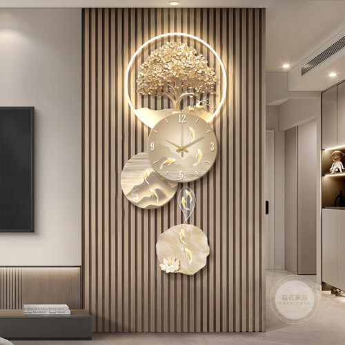 轻奢客厅电视背景墙装饰画高级感