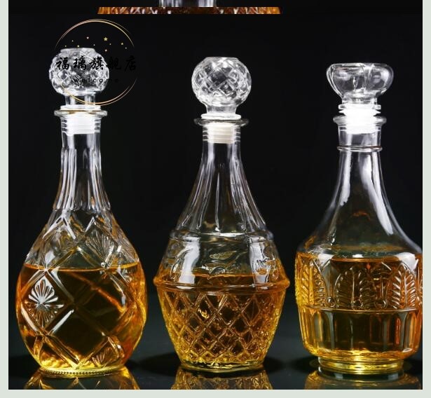 欧式超大散装玻璃水晶家用酒瓶子红酒瓶空瓶装饰高档