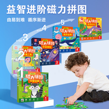 幼儿童进阶早教益智磁性磁力拼图大块3到6岁宝宝玩具1-2男孩女孩4