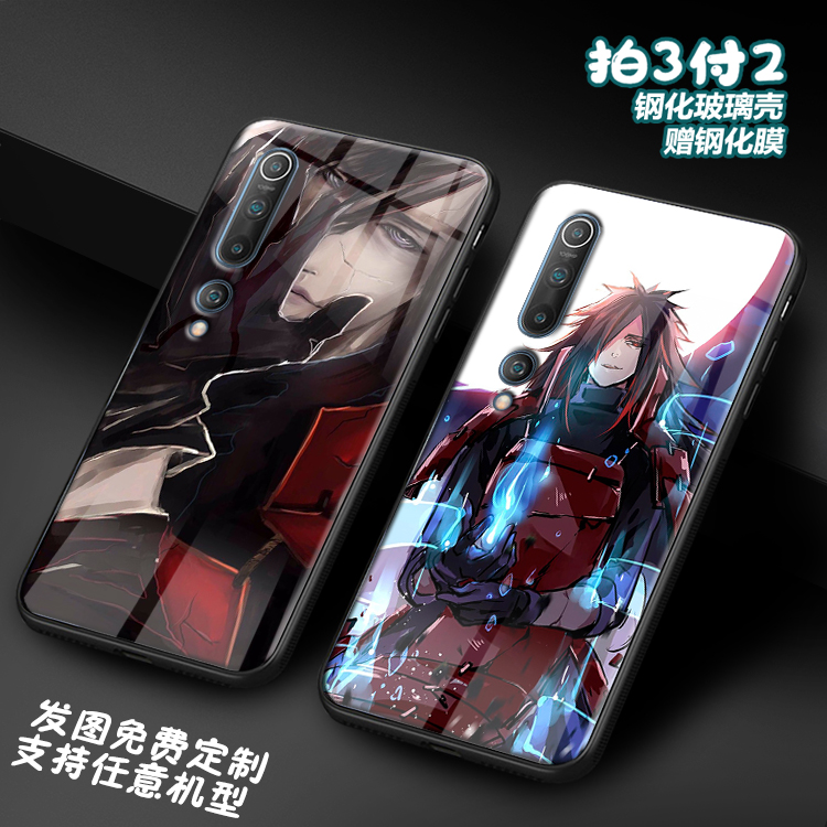 火影适用小米11p红米note10六道仙人9玻璃k30宇智波斑40pro手机壳
