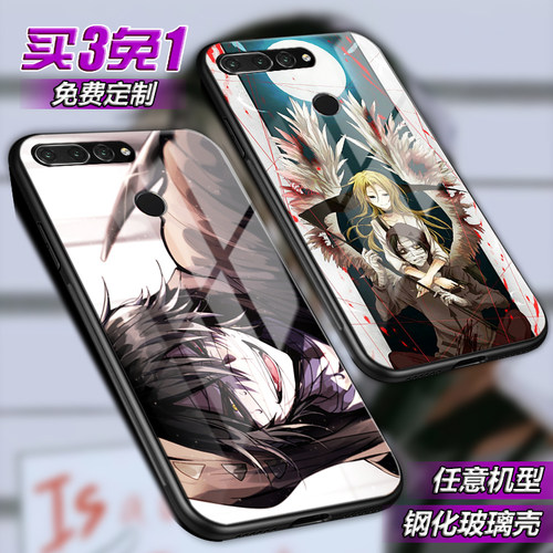 杀戮天使ray zack适用荣耀v30情侣20pro note10 9i玻璃play手机壳