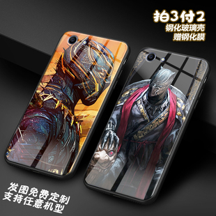 漫威Black Panther黑豹适用oppoa83 realmeQ a5玻璃FindX2手机壳