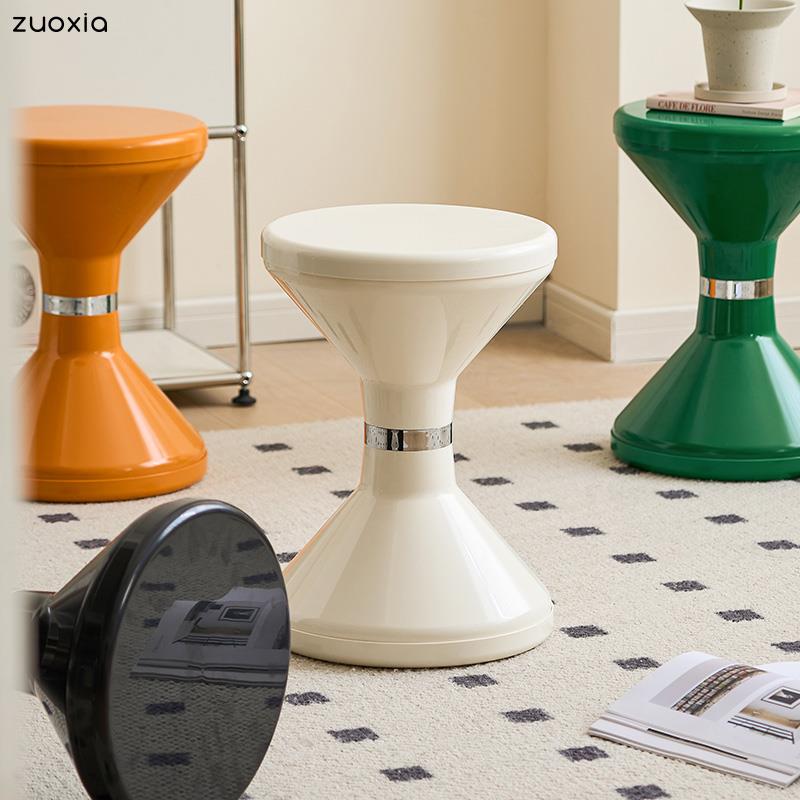 左下网红小矮凳家用创意边几门口换鞋凳ins简约客厅小凳子塑料