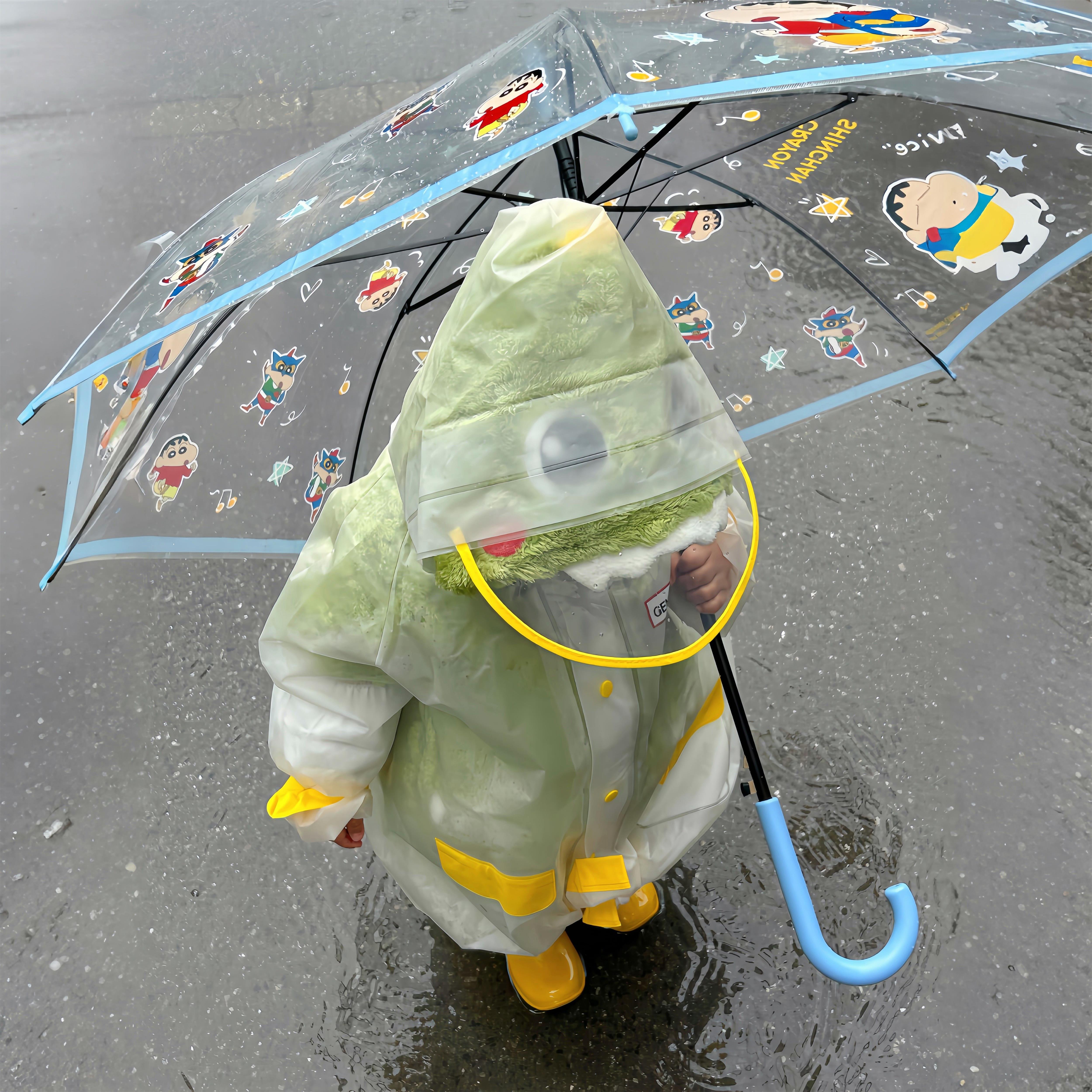 儿童雨衣小学生幼儿园专用中童雨披长款全身防暴雨加厚带帽一体式
