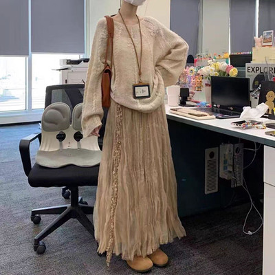 轻熟御姐气质女神范针织毛衣裙子