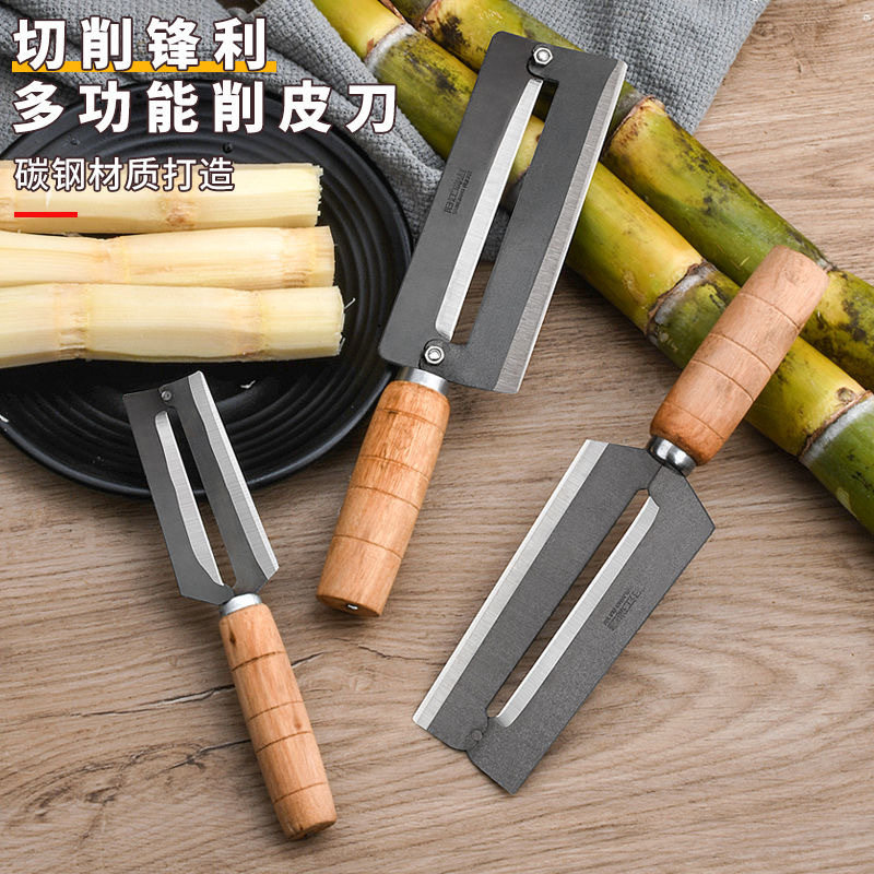 农商用高碳钢甘蔗刀不锈钢锋利削皮刀超大号加厚菠萝凤梨刀刨刮器图片