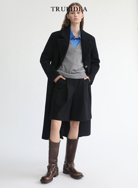 trueidea 百搭羊毛呢五分短裤