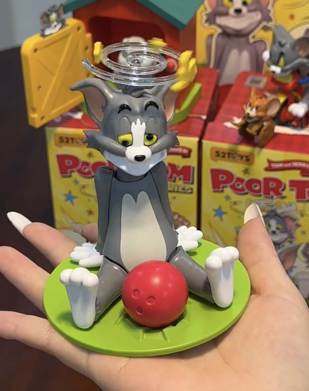 新款猫和老鼠汤姆和杰瑞倒霉的tom可动盲盒玩具潮玩礼物手办