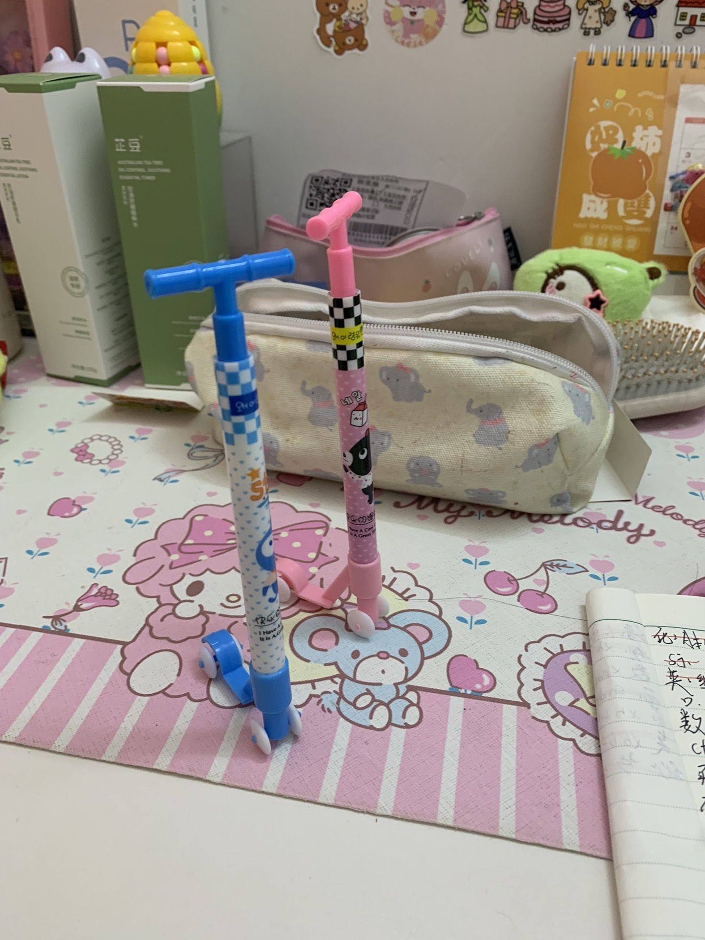 滑板车圆珠笔可爱趣味异形笔新款2025多种颜色创意玩具文具