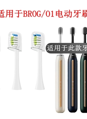 家家选电动牙刷头适用于BROG成人Brogerway O1声波硬毛软毛代替款