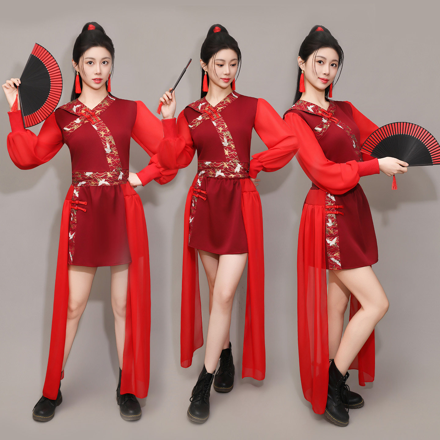 寄明月中国风女古典舞表演套装图片
