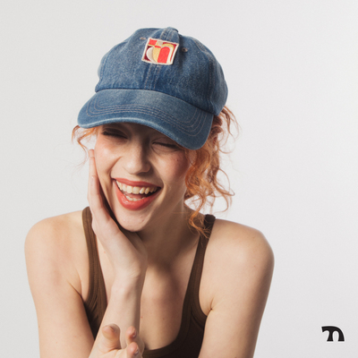 thingness牛仔面料刺绣鸭舌帽