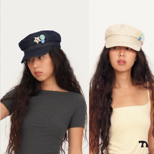 Thingness重工休闲特别纽扣百搭平顶帽可调节帽围
