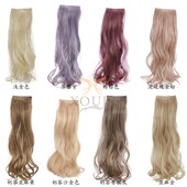 假发片小片式 长卷发大波浪仿真发无痕隐形接发片显白蓬松垫发片