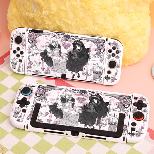 任天堂Switch2保护壳OLED硬壳分体底座全包防摔可爱沉睡修女轻亚