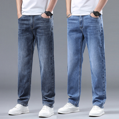 弹力牛仔裤男秋冬季耐磨工作裤子