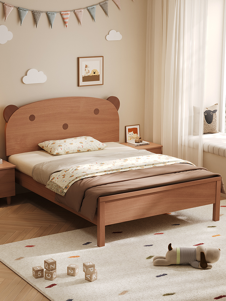 帕美迪实木儿童床男孩女孩公主床家用单人床现代简约1.5米卧室床