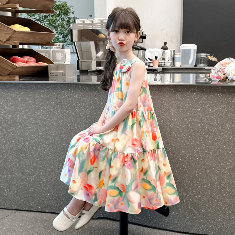 少女森系连衣裙夏亲肤小众韩范新款夏日舒适超美时髦高端仙气酷风