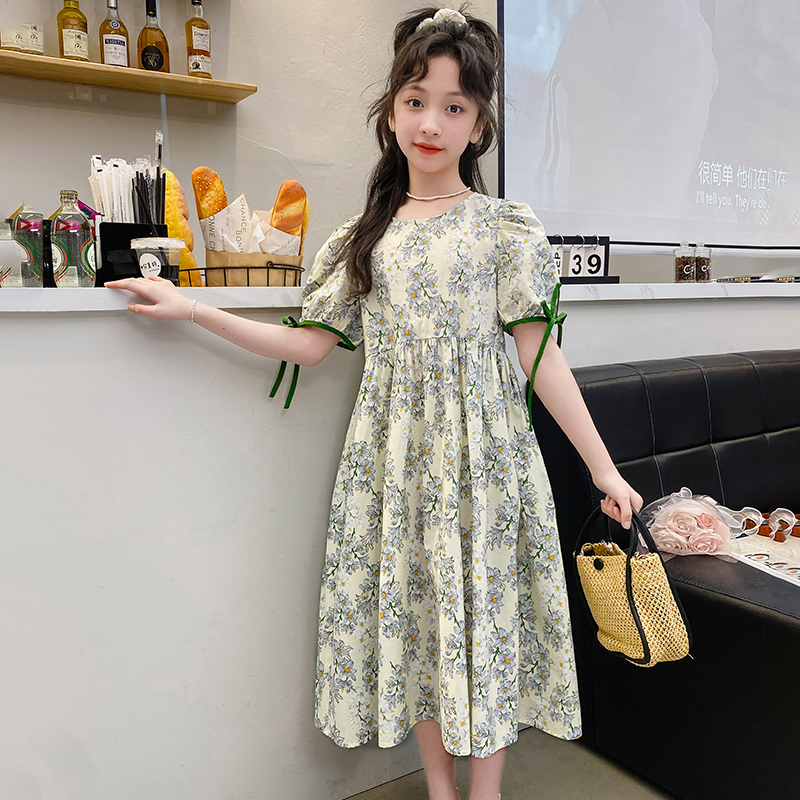 女童连衣裙公主裙生日高端仙气夏季酷风甜美小清新高级感潮酷甜酷