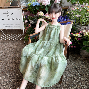 酷风夏新夏日亲肤潮服流行女童ins风超美 少女甜美连衣裙潮流潮款