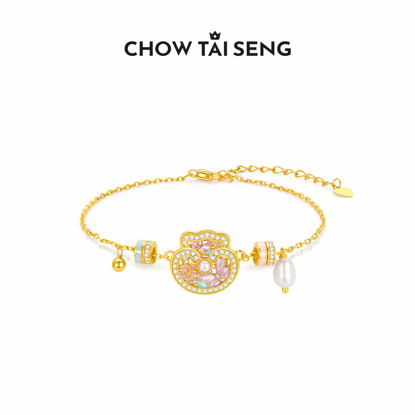 生日礼物周大生福运满满纯银手链