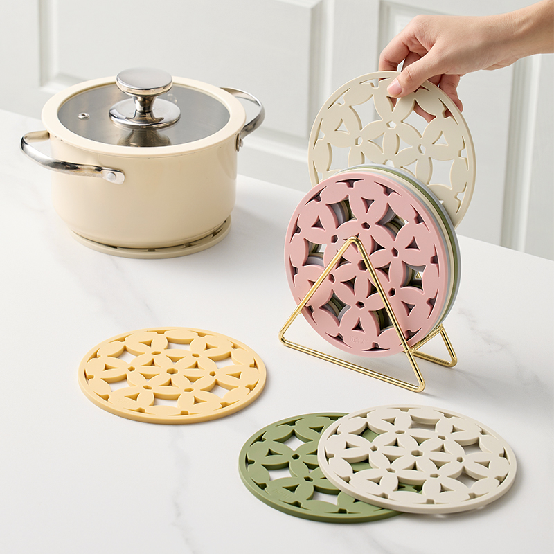 米立风物隔热垫硅胶餐垫镂空花朵桌垫防烫锅垫碗垫杯垫厨房菜盘垫,餐饮具,餐垫,淘宝优惠券,粉丝福利购,淘宝优惠卷