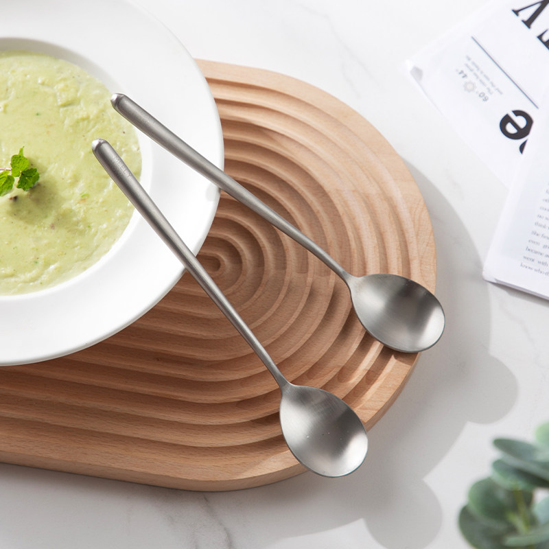 米立风物勺子304不锈钢汤勺餐厅家用精致长柄调汤匙羹食品级饭勺,餐饮具,西餐勺,淘宝优惠券,粉丝福利购,淘宝优惠卷