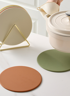 米立风物隔热垫硅胶餐垫厨房餐桌菜垫砂锅垫防烫垫家用碗垫盘垫圆