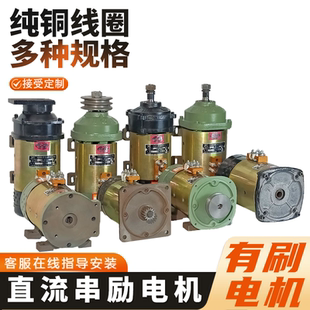 电动三轮车电机 直流串励电机24v36v48v60v72V有刷电机水电瓶电机