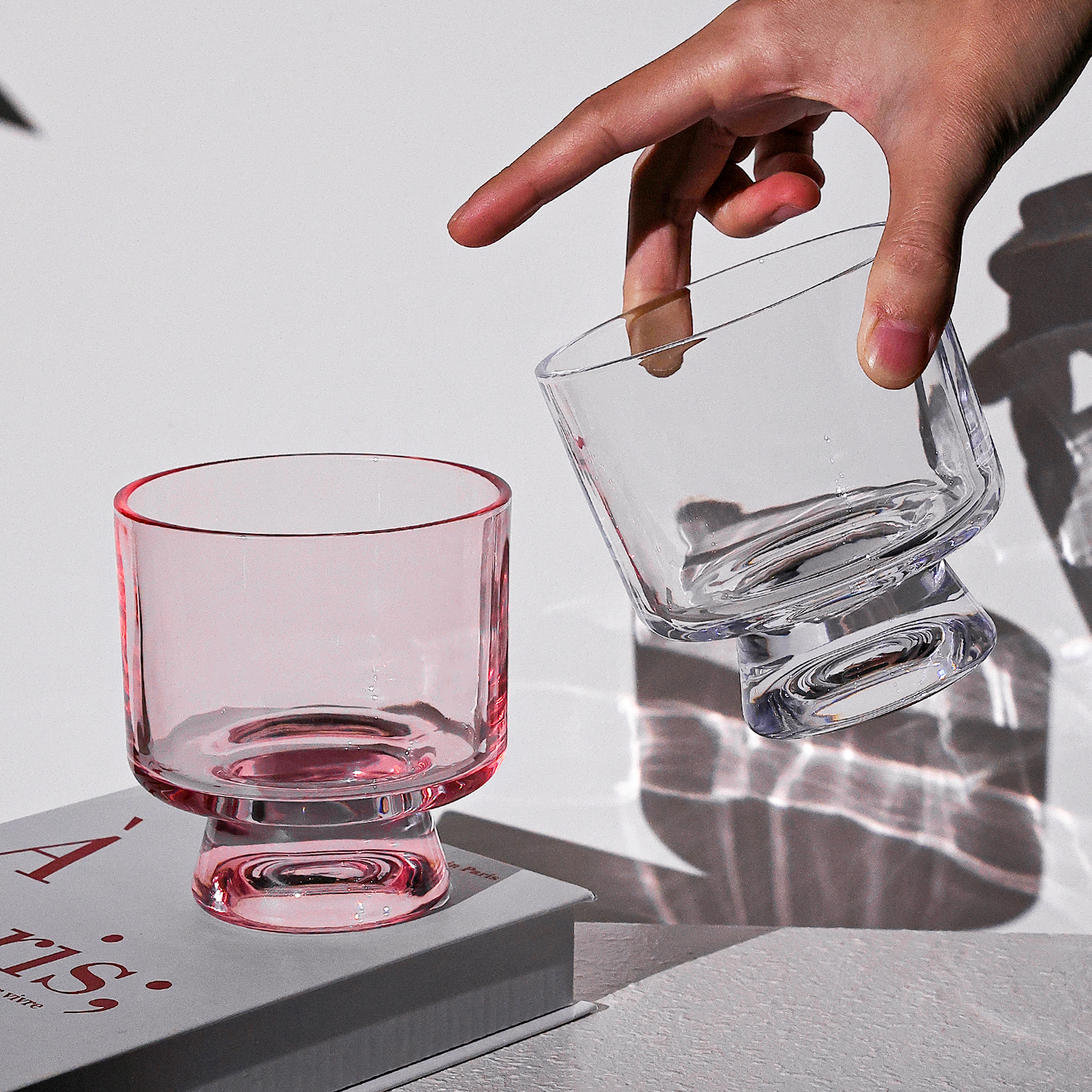 高颜值ins风大容量玻璃咖啡水杯