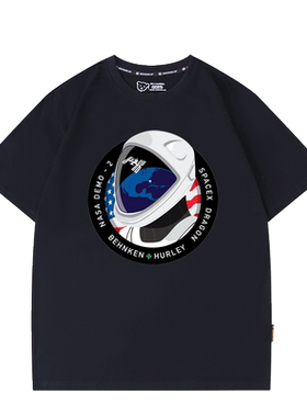 spacex马斯克同款t恤夏季美国T恤