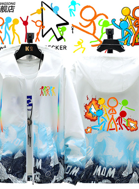 AlanBecker火柴人五色组+Alan鼠标防晒衣服男女超薄防晒服外套夏