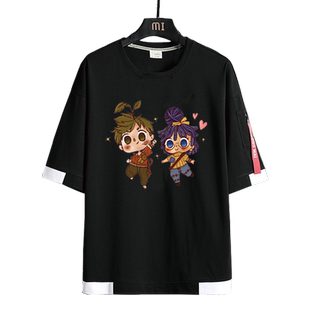 PS4 Steam电玩周边ins主机游戏双人成行短袖T恤男女夏季纯棉衣服