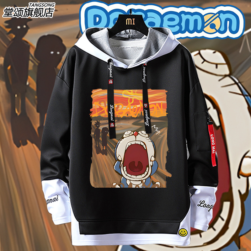 哆啦A梦呐喊世界名画联名卫衣