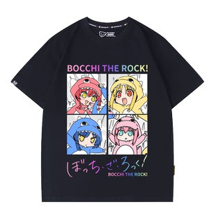 孤独摇滚 Bocchi酱 后藤一里联名日系半袖短袖男女生纯棉t恤衣服