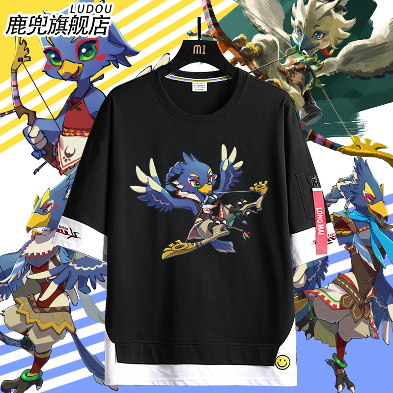 塞尔达传说王国之泪四英杰短袖