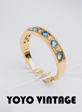 中古满钻法式轻奢百搭高级感戒指