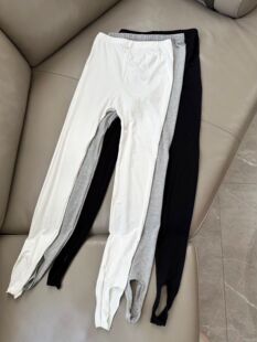 女外穿百搭网红款 2026春季 简约纯色高腰显瘦踩脚打底裤 韩版 潮 新款