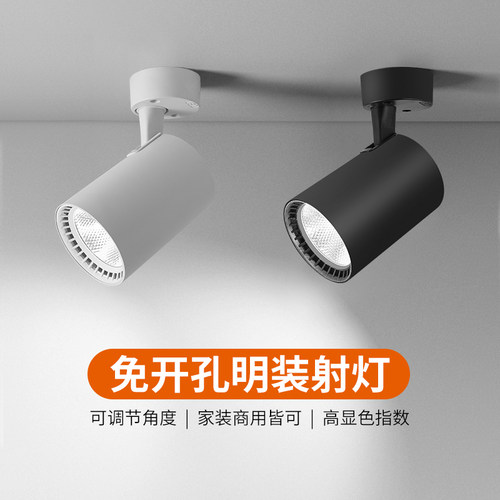 明装射灯家用吸顶式聚光天花灯